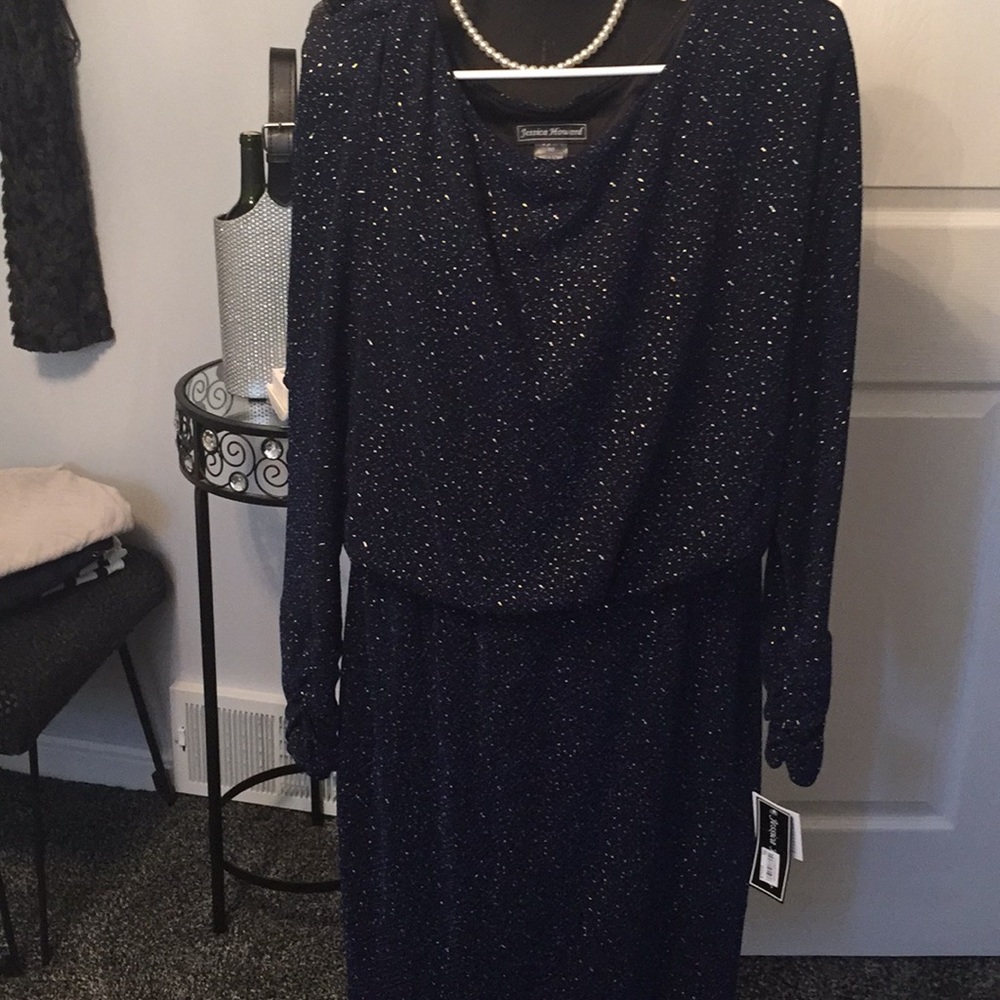 Party Sparkle Dress. NEW. Size 12 Blue